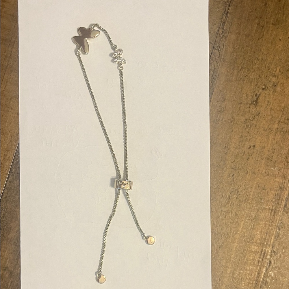 DKNY butterfly slider bracelet